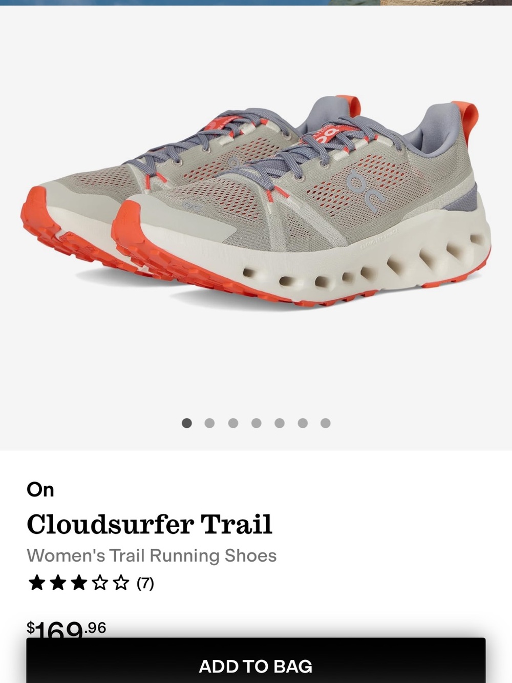 On Running Cloudsurfer Trail Running - Fossil/Ivory